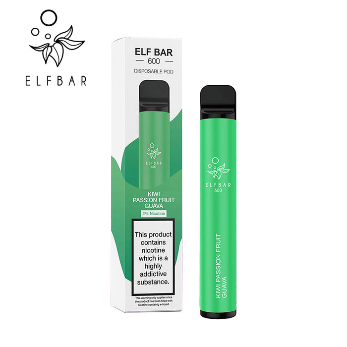 ELF Bar 600 Puffs Disposable Vape Pen - 20mg 2% Nic Salt