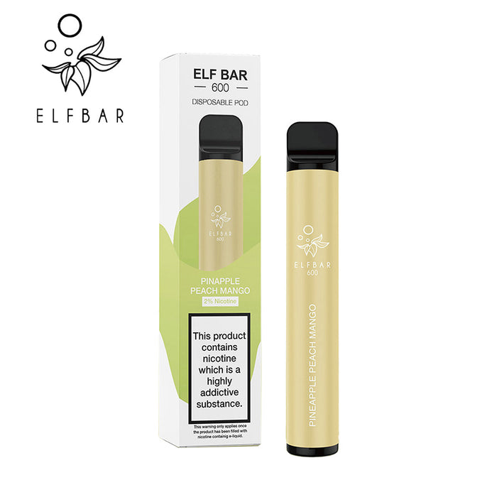 ELF Bar 600 Disposable Vape Pen - Nicotine Free (0mg)