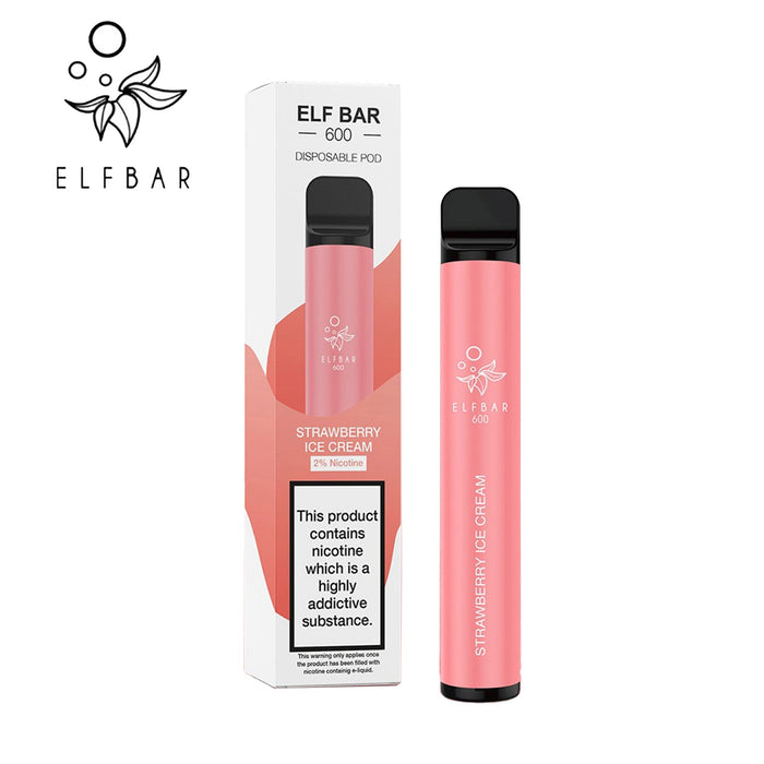 ELF Bar 600 Puffs Disposable Vape Pen - 20mg 2% Nic Salt