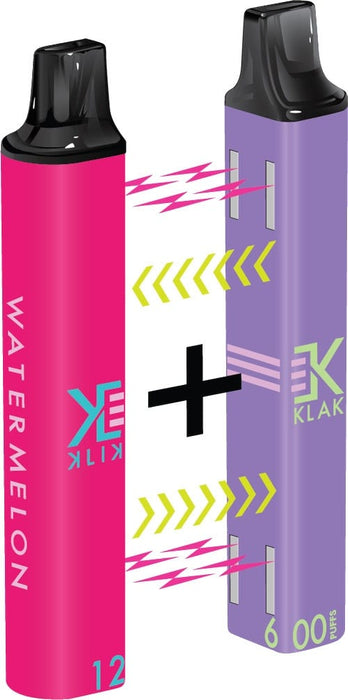 Element KLIK KLAK Bar 600 Puff Disposable Vape Nic Salt 20mg