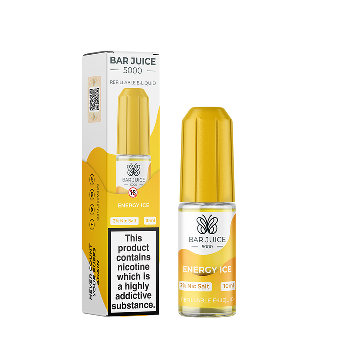 Energy Ice 10ml Nic Salt E-Liquid by Bar Juice 5000