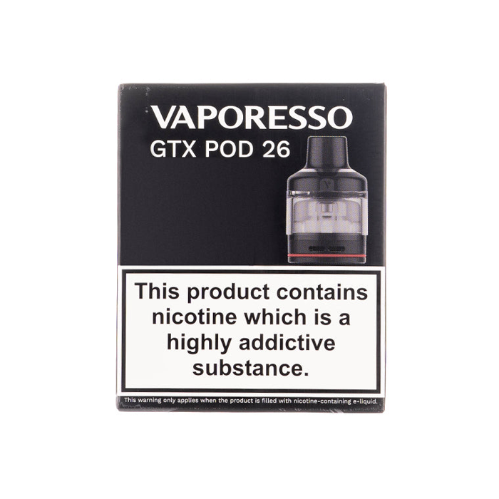 Vaporesso GTX Pod 26 Replacement Pods - Golden Vape Vaporesso GTX Pod 26 Replacement Pods - Golden Vape