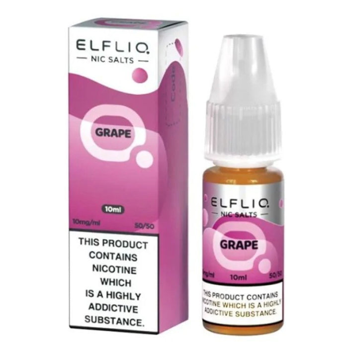 Grape 10ml Elfliq Nic Salt E-Liquid by Elf Bar