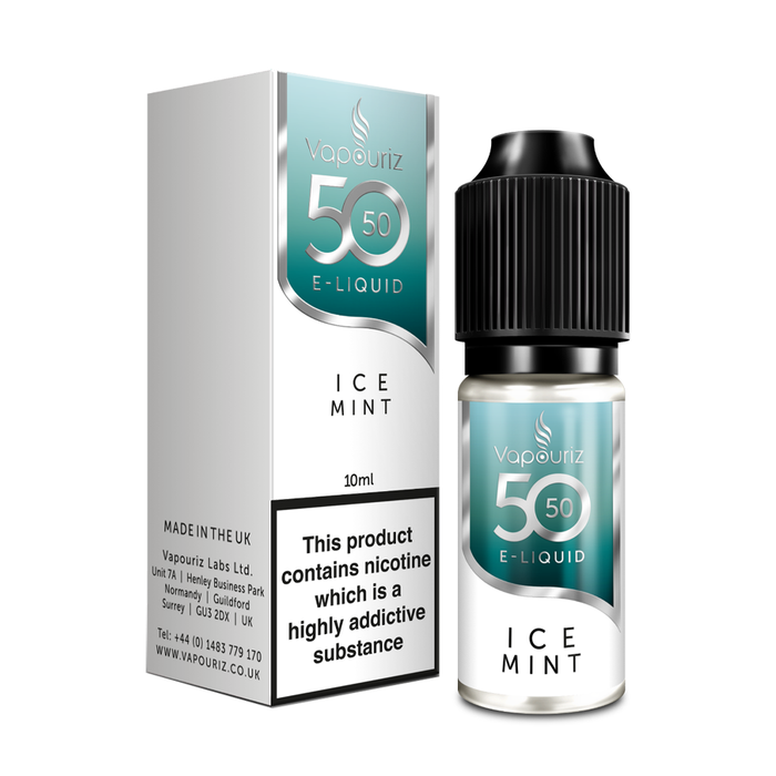 Ice Mint 50/50 10ml E-Liquid By Vapouriz