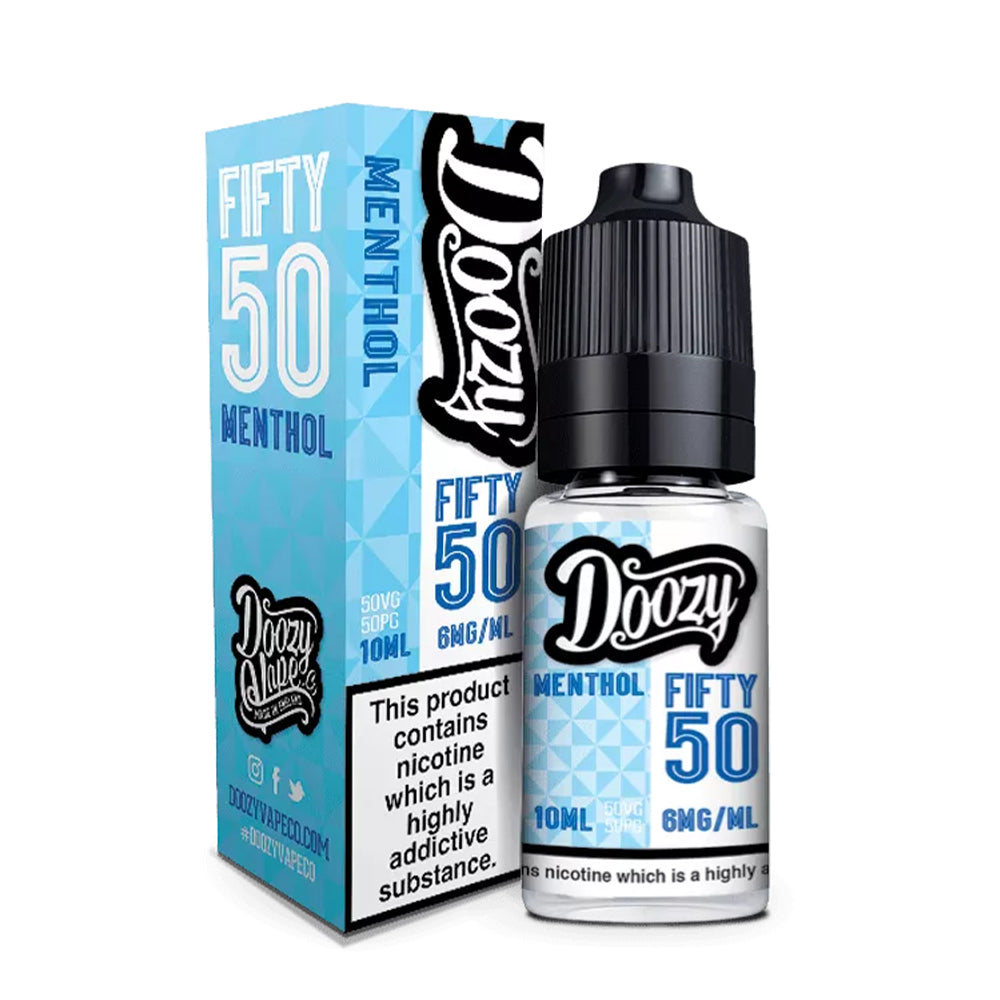 Menthol Fifty 50 E-Liquid 10ml Nicotine by Doozy Vape - Golden Vape