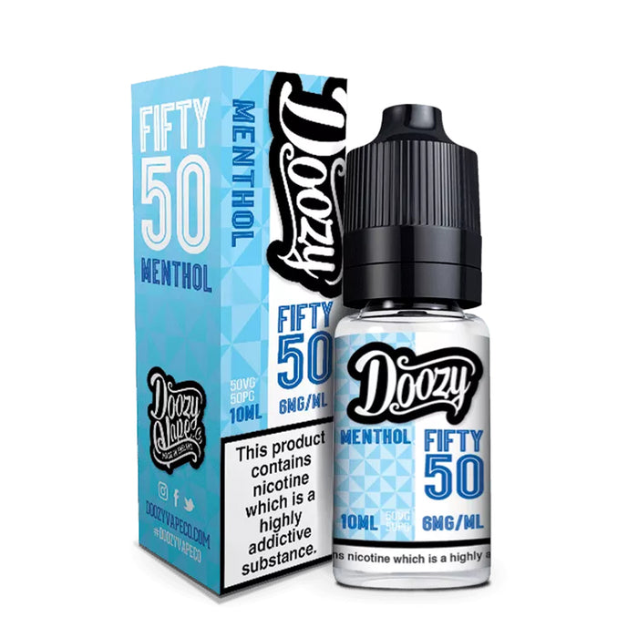 Menthol Fifty 50 E-Liquid 10ml Nicotine by Doozy Vape