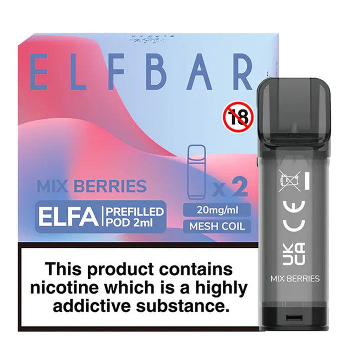 Elf Bar ELFA Pre-Filled E Liquid Pods - Nic Salt 2ml 20mg