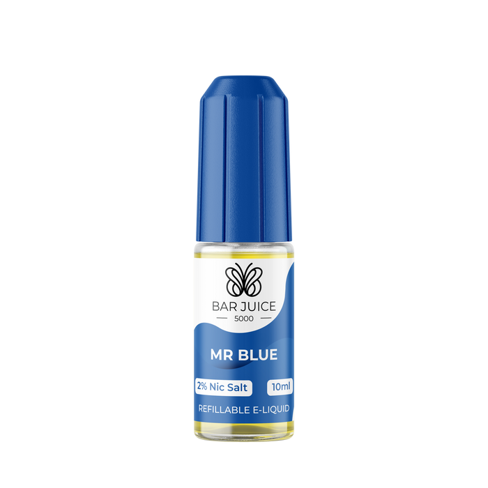 Mr Blue 10 & 20 mg Nic Salt E-Liquid by Bar Juice 5000