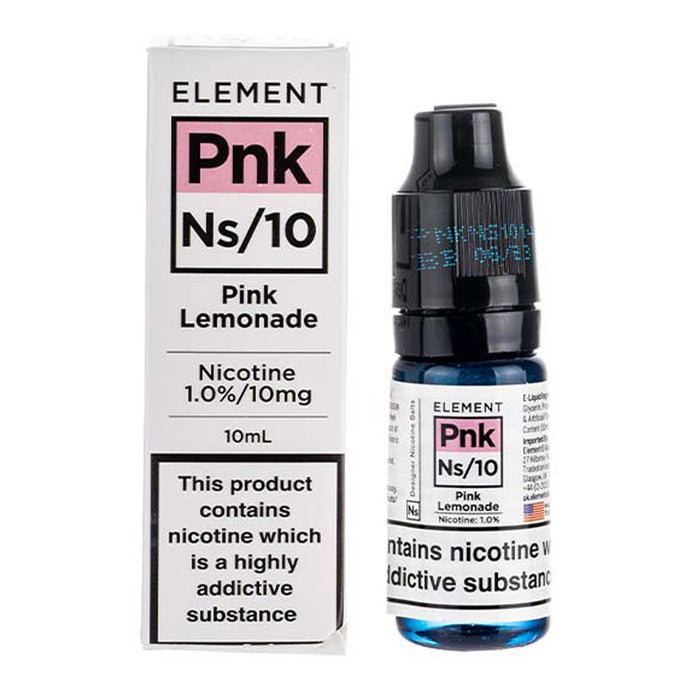 Pink Lemonade 10ml Nic Salt E-Liquid Element