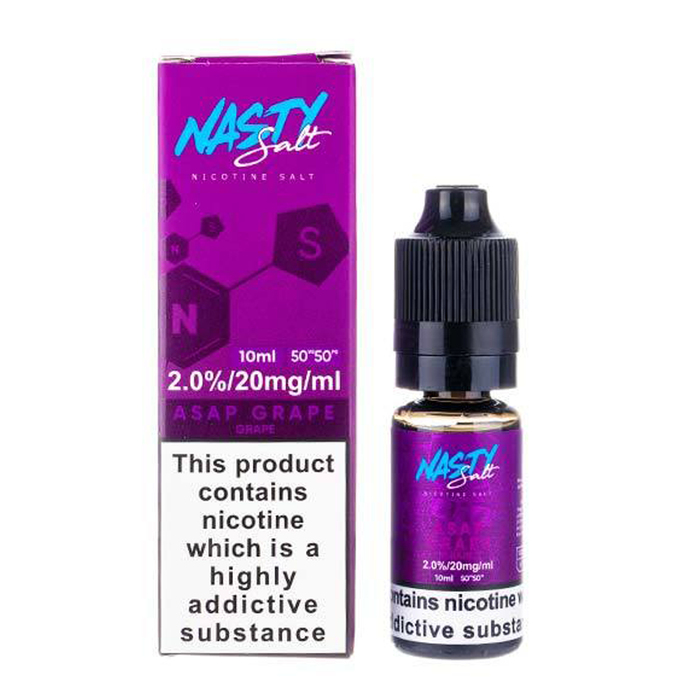 ASAP Grape E-Liquid 10ml Nic Salt By Nasty Juice