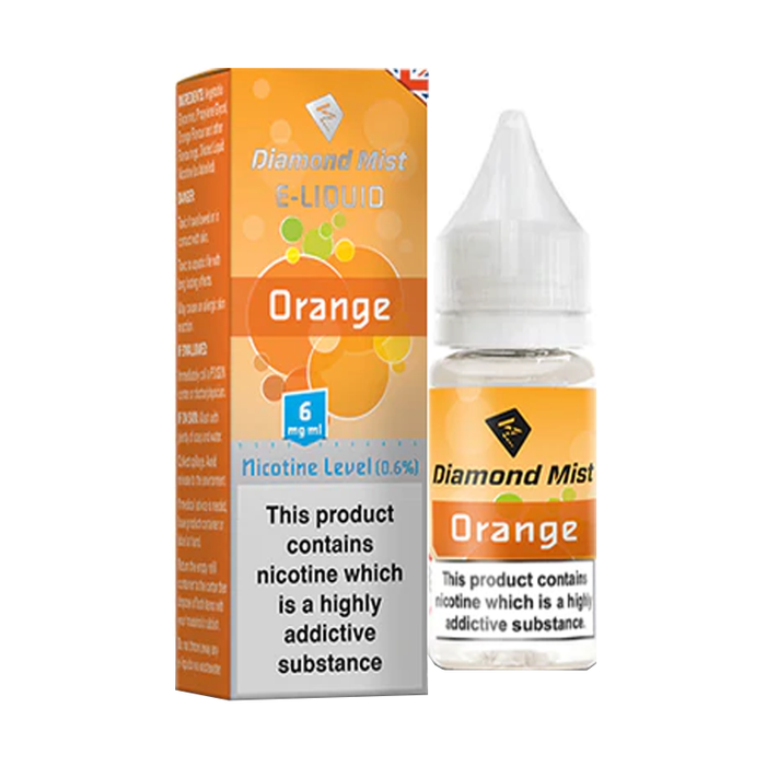 Orange 10ml E-Liquid By Diamond Mist