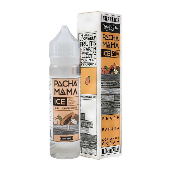 Peach Papaya Coconut Cream Ice 50ml Shortfill E-Liquid By Pacha Mama Ice