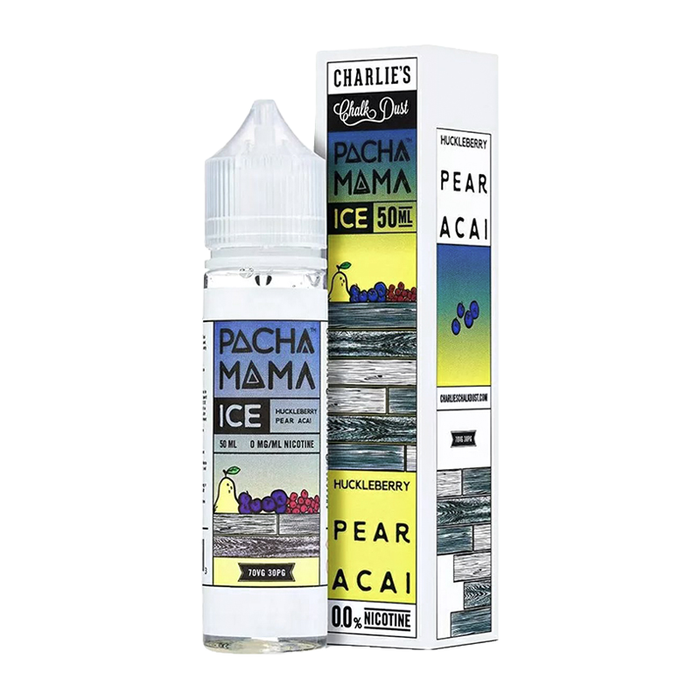 Huckleberry & Pear Acai Ice 50ml Shortfill E-Liquid By Pacha Mama Ice