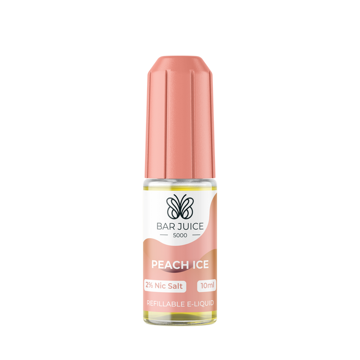 Peach Ice 10ml Nic Salt E-Liquid by Bar Juice 5000