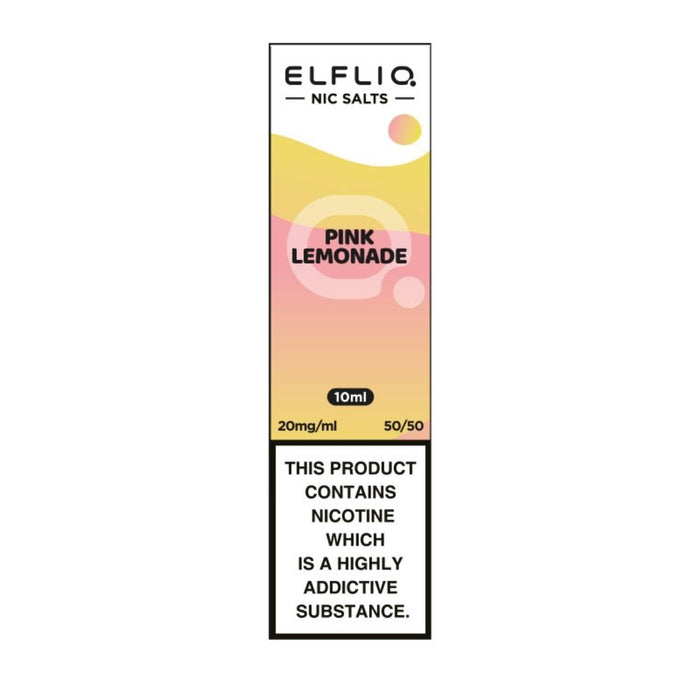 Pink Lemonade 10ml Elfliq Nic Salt E-Liquid by Elf Bar