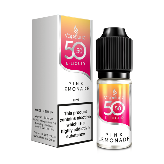 Pink Lemonade 50/50 10ml E-Liquid By Vapouriz