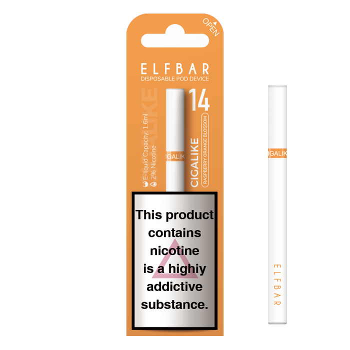 ELF Bar Cigalike 400 Puffs Disposable Vape Pen - 17mg 1.6ML Nic Salt