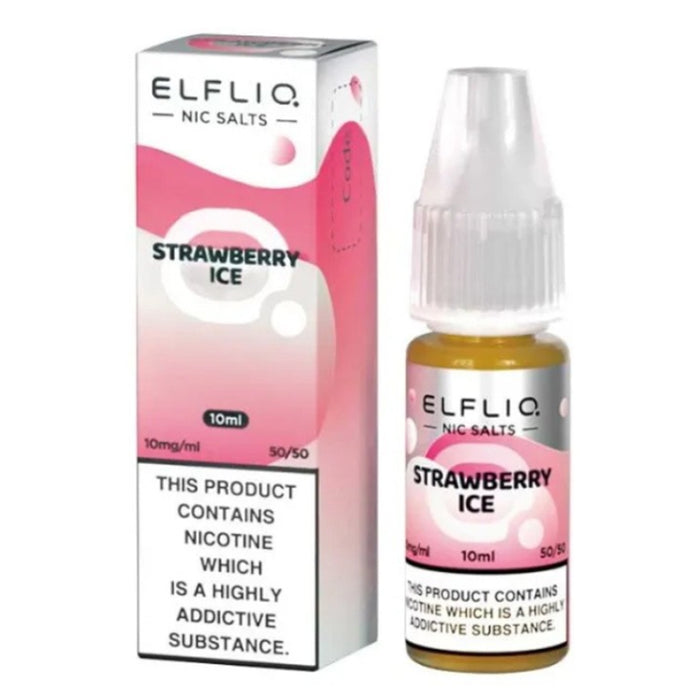 Strawberry Ice 10ml Elfliq Nic Salt E-Liquid by Elf Bar