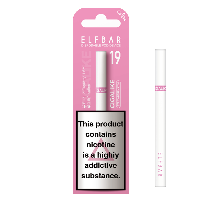 ELF Bar Cigalike 400 Puffs Disposable Vape Pen - 17mg 1.6ML Nic Salt