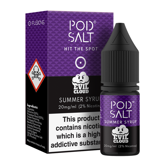 Summer Syrup 10ml Nicotine Salt E-Liquid by Fusion Pod Salt