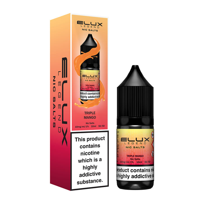 Triple Mango 10ml Nic Salt E-Liquid by Elux Legend