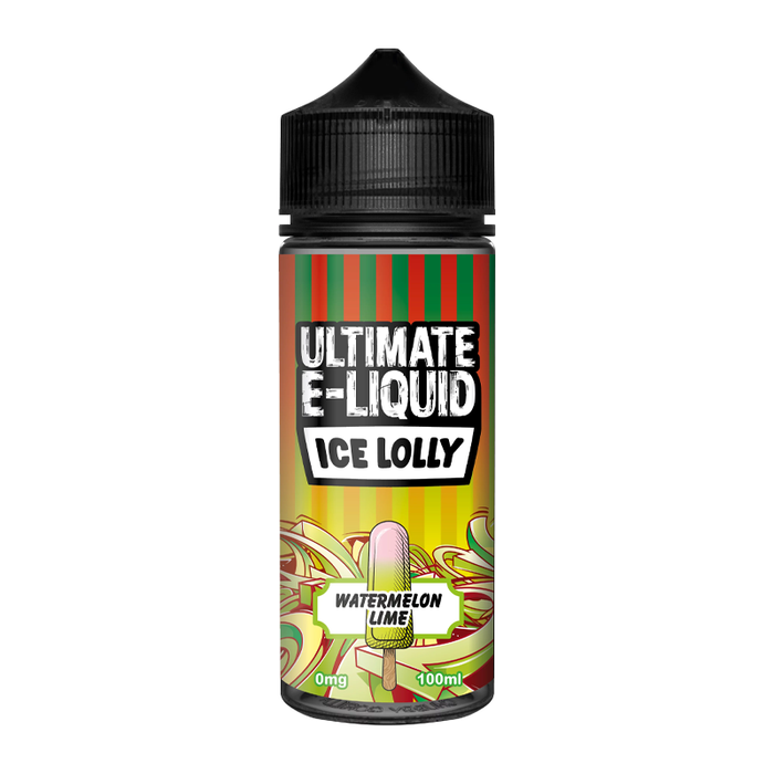 Watermelon Lime Ice Lolly 100ml Shortfill E-Liquid by Ultimate Juice - Golden Vape Watermelon Lime Ice Lolly 100ml Shortfill E-Liquid by Ultimate Juice - Golden Vape