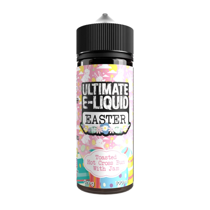 Toasted Hot Cross Bun with Jam Easter 100ml Shortfill E-Liquid by Ultimate Juice