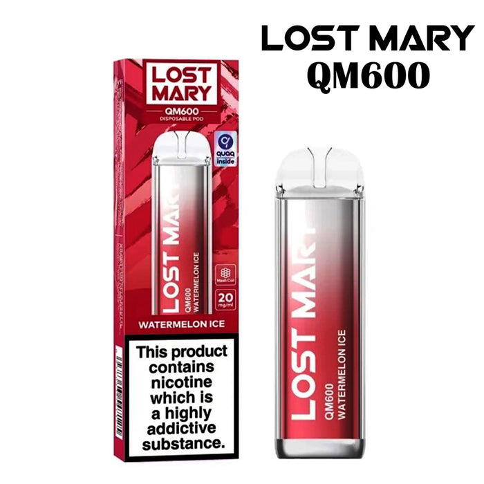 Lost Mary QM600 Disposable Bar 600 Puff Vape Nic Salt 20mg