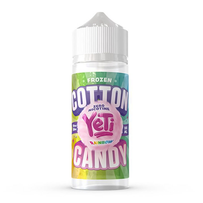 Rainbow 100ml Shortfill E-Liquid by YeTi Frozen Cotton Candy