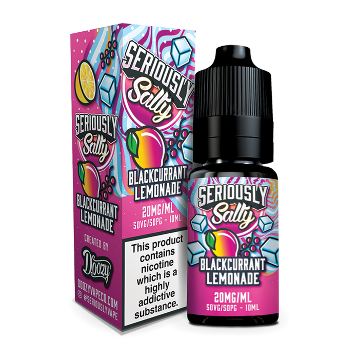 Blackcurrant Lemonade 10ml Nic Salt E-Liquid By Seriously Salty