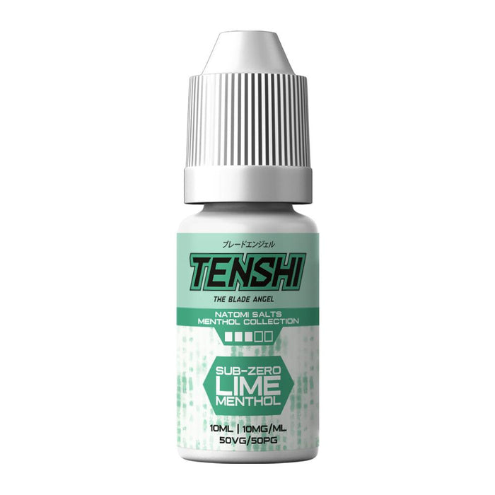 Sub Zero Menthol Lime 10ml Nic Salt E-Liquid by Tenshi Natomi