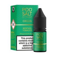 Menthol Tobacco 10ml Nicotine Salt E-Liquid by Origin Pod Salt